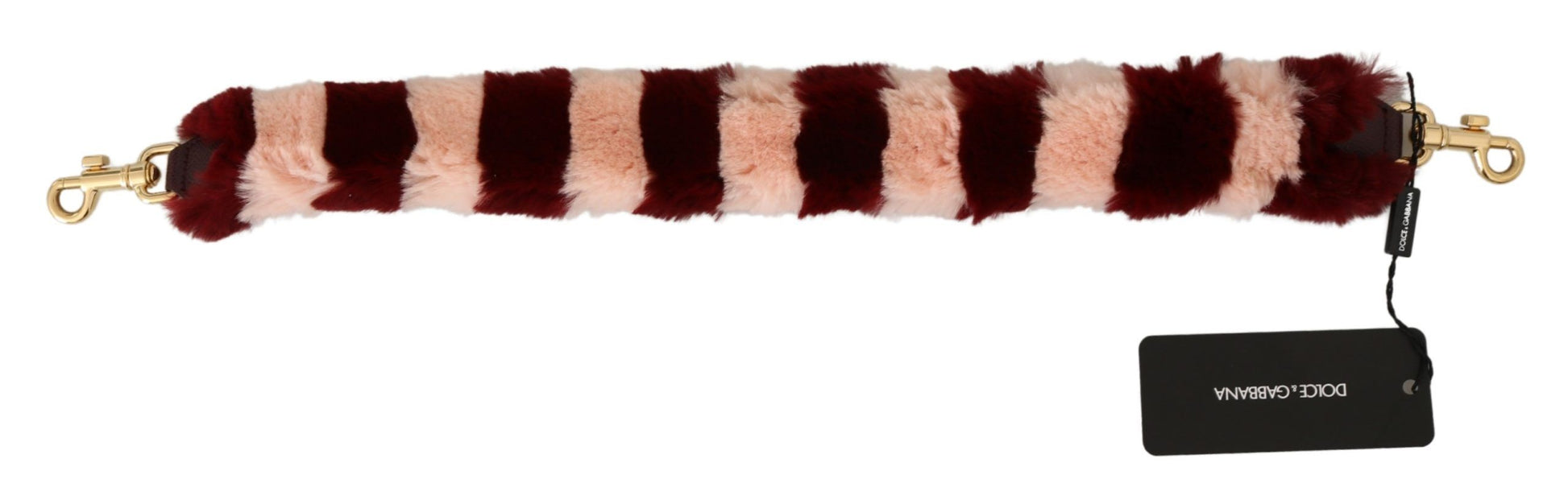 Dolce & Gabbana Pink Red Lapin Fur Accessory Shoulder Strap - Whispers Of Wisdom Clothing