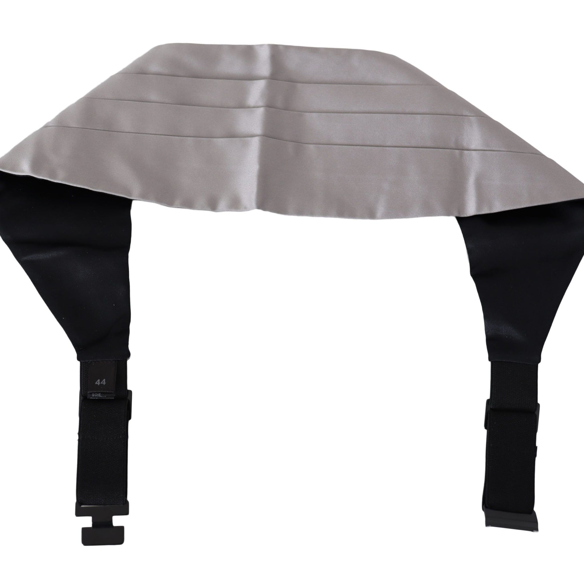 Dolce & Gabbana Gray Men Waist Belt 100% Silk Cummerbund