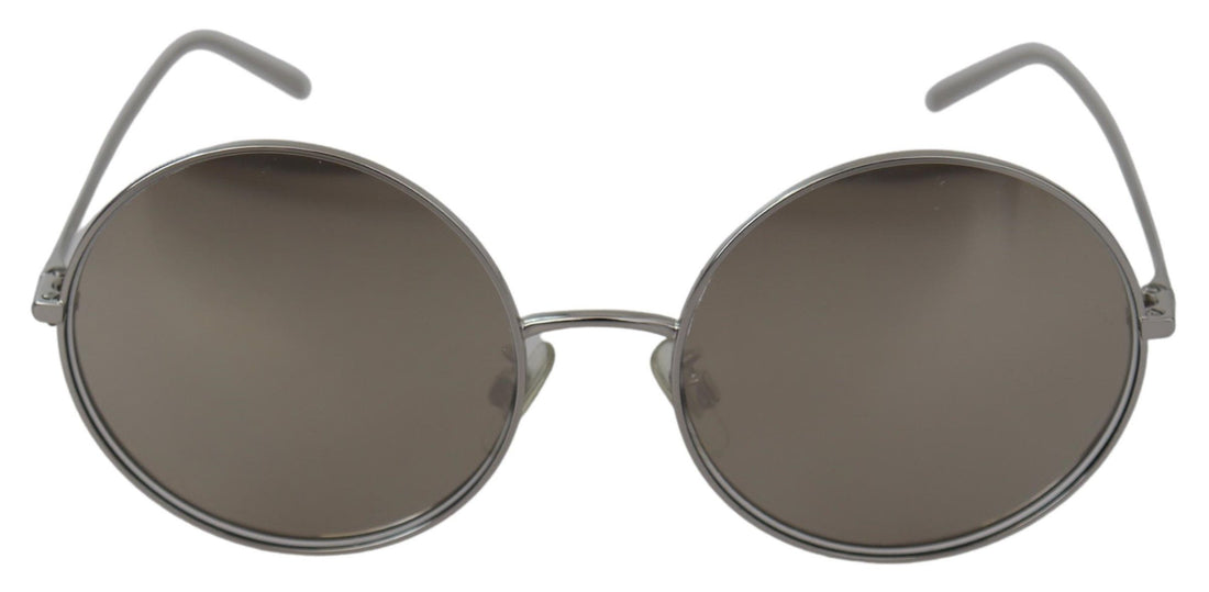 Dolce & Gabbana Silver Plated Round Gray Le nses Women Sunglasses - Whispers Of Wisdom Clothing