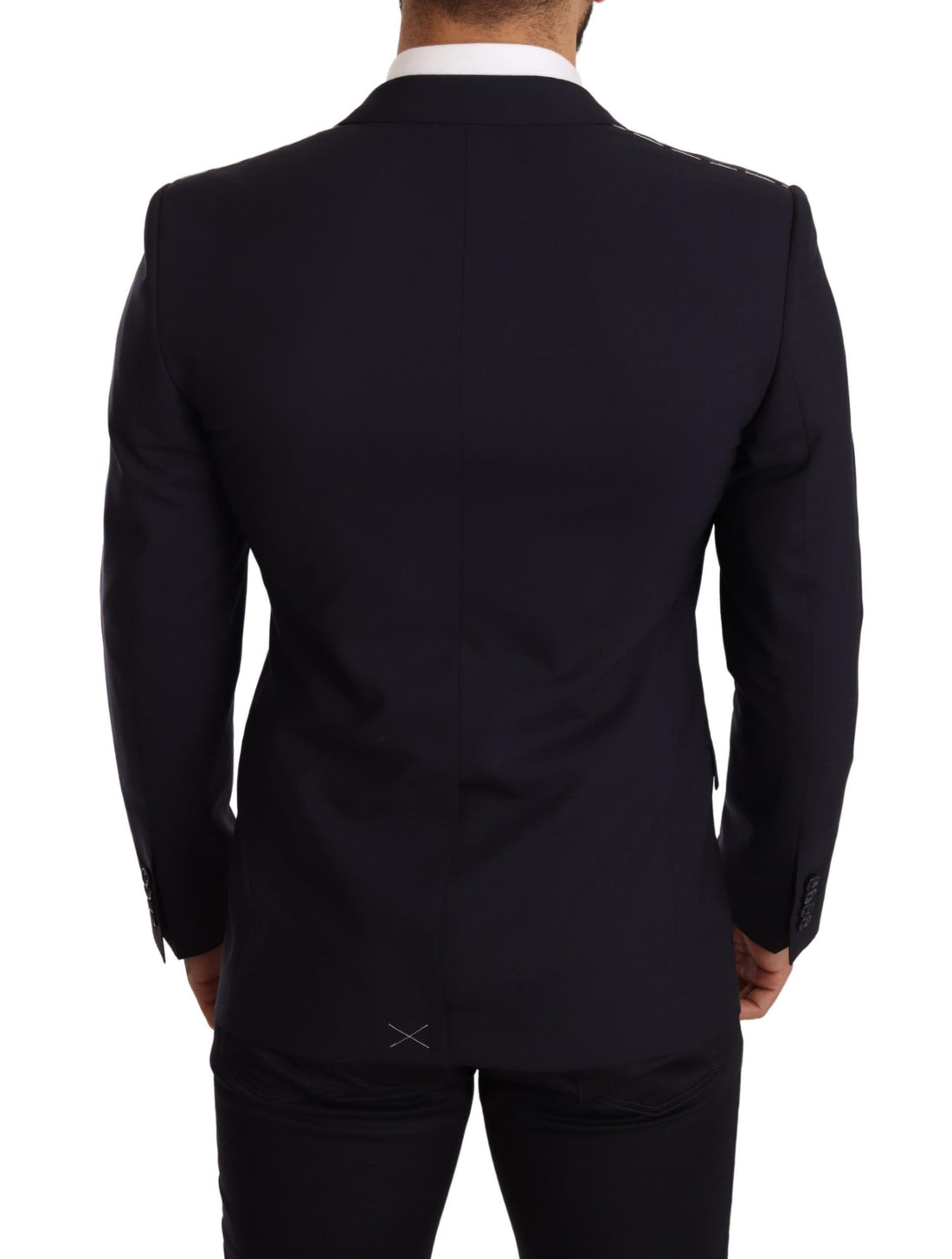 Dolce & Gabbana Navy Blue Wool Slim Fit MARTINI Blazer - Whispers Of Wisdom Clothing