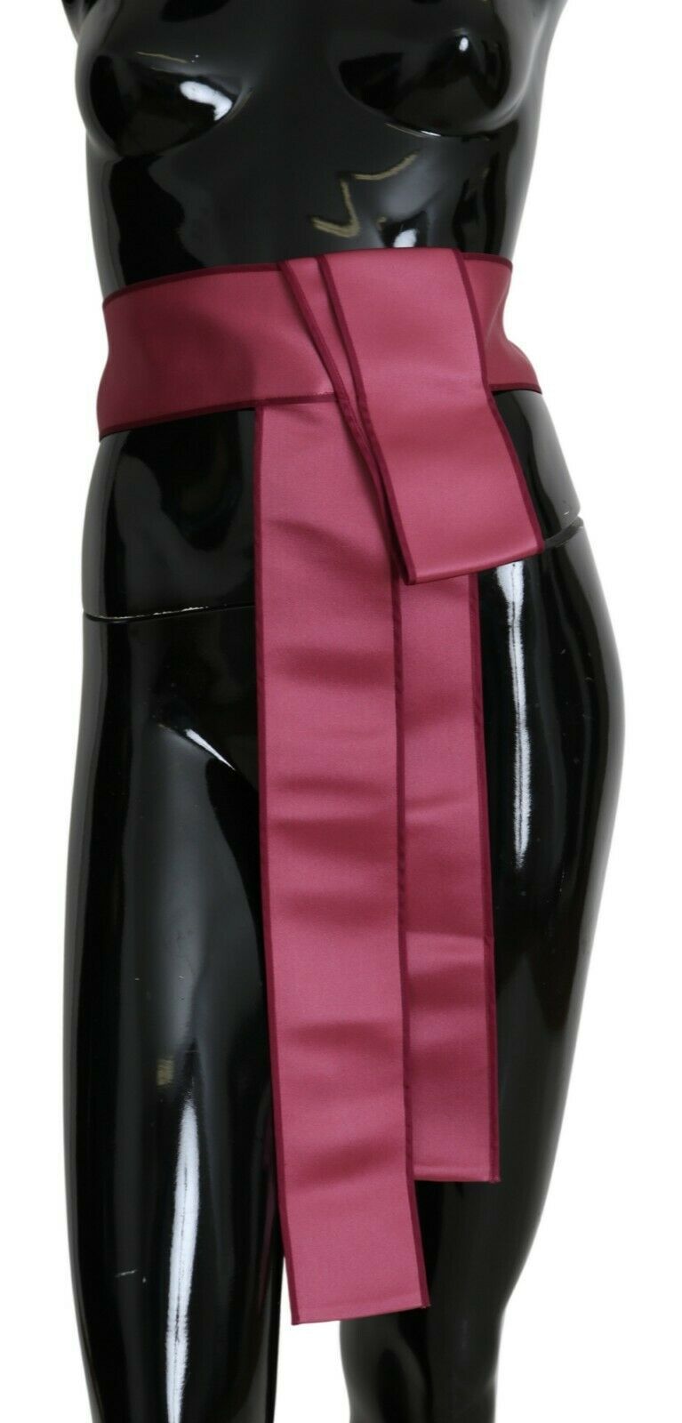 Dolce & Gabbana Pink 100% Silk 3 Button Closure Wide Waist Belt - Whispers Of Wisdom Clothing