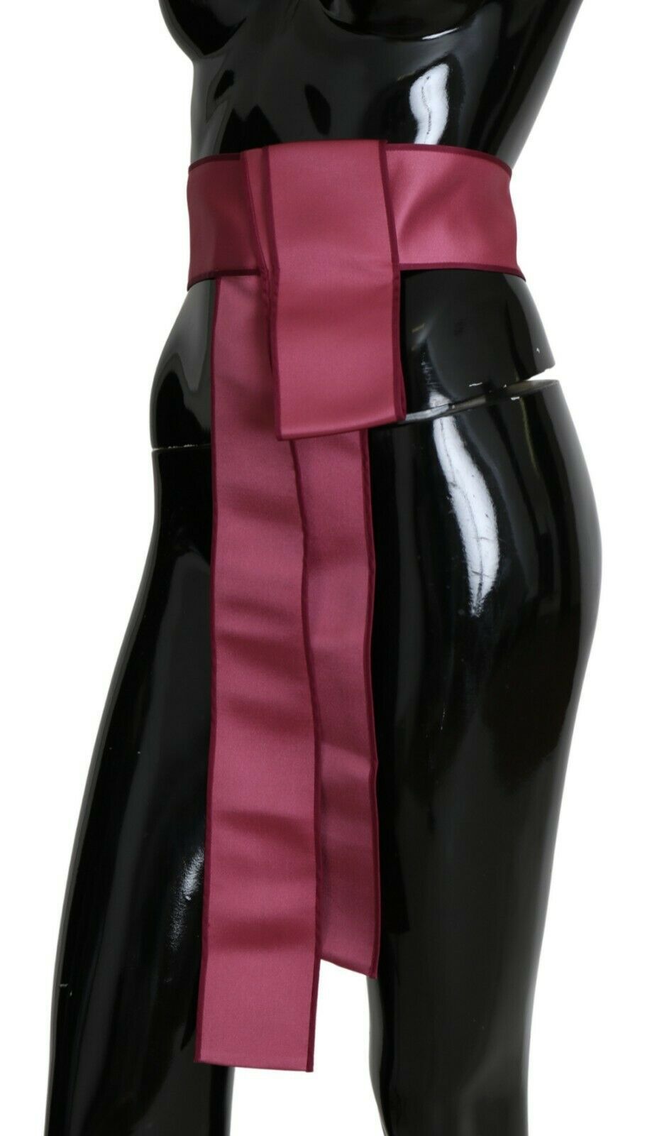 Dolce & Gabbana Pink 100% Silk 3 Button Closure Wide Waist Belt - Whispers Of Wisdom Clothing