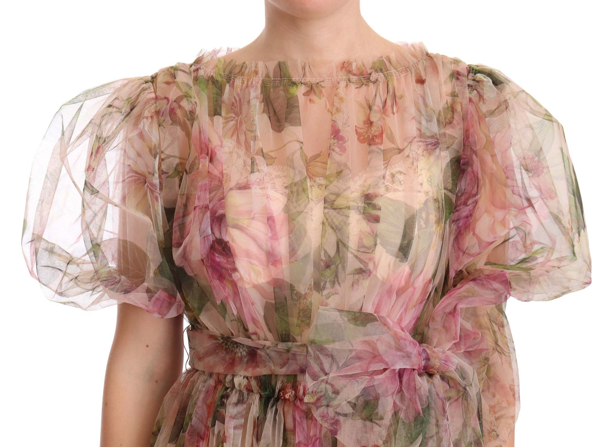Dolce & Gabbana Multicolor Floral Print Long Maxi Gown Dress - Whispers Of Wisdom Clothing