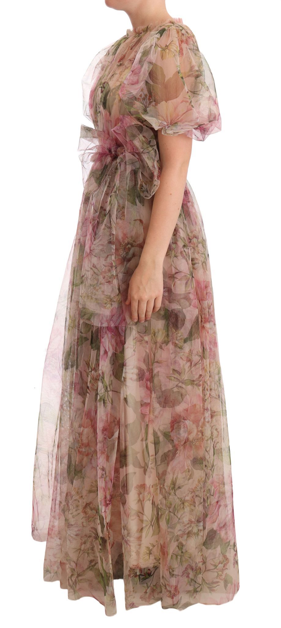 Dolce & Gabbana Multicolor Floral Print Long Maxi Gown Dress - Whispers Of Wisdom Clothing