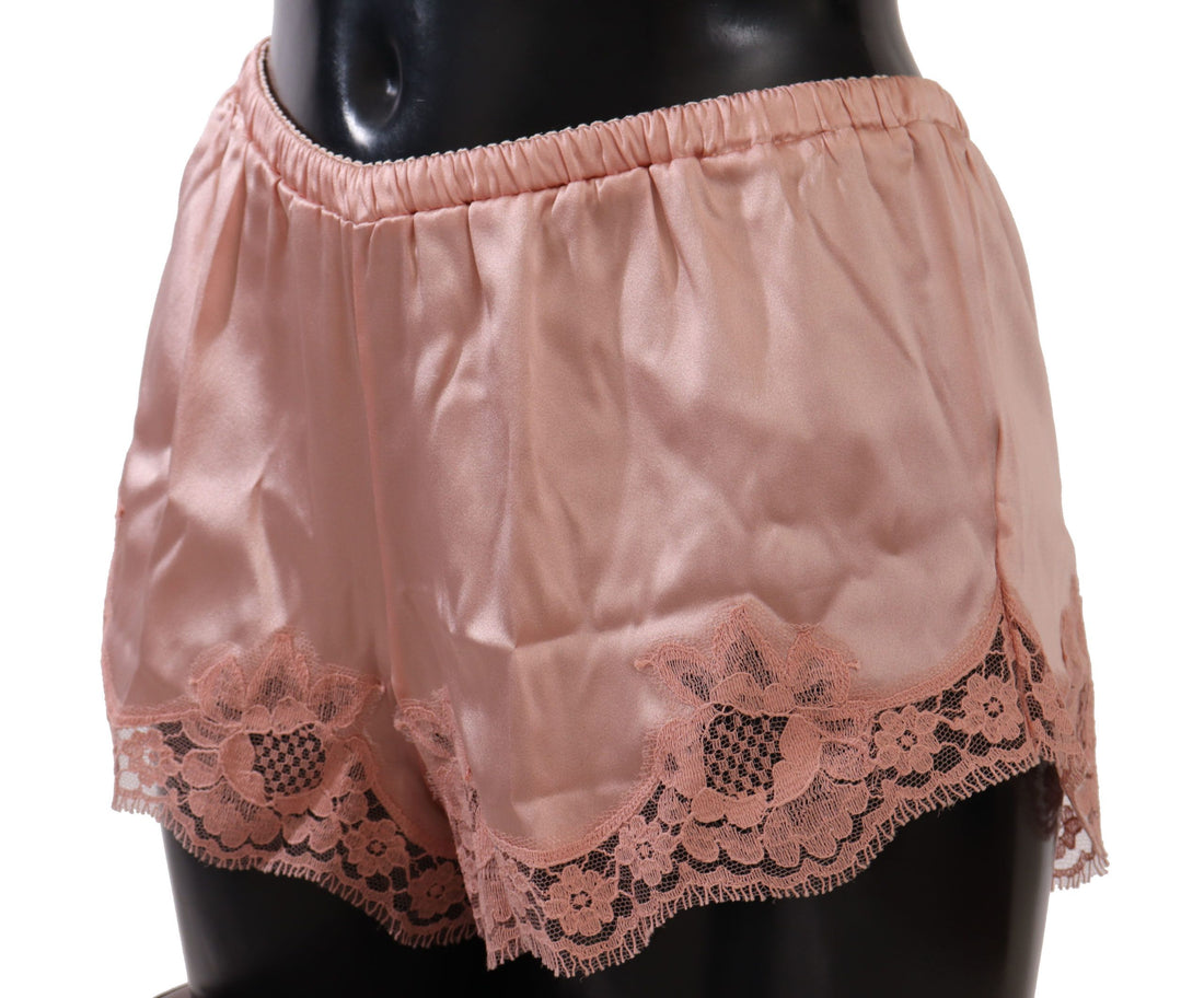 Dolce & Gabbana Pink Floral Lace Lingerie Underwear - Whispers Of Wisdom Clothing