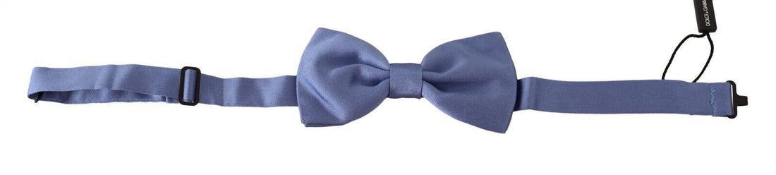 Dolce & Gabbana Purple 100% Silk Adjustable Neck Papillon Bow Tie - Whispers Of Wisdom Clothing