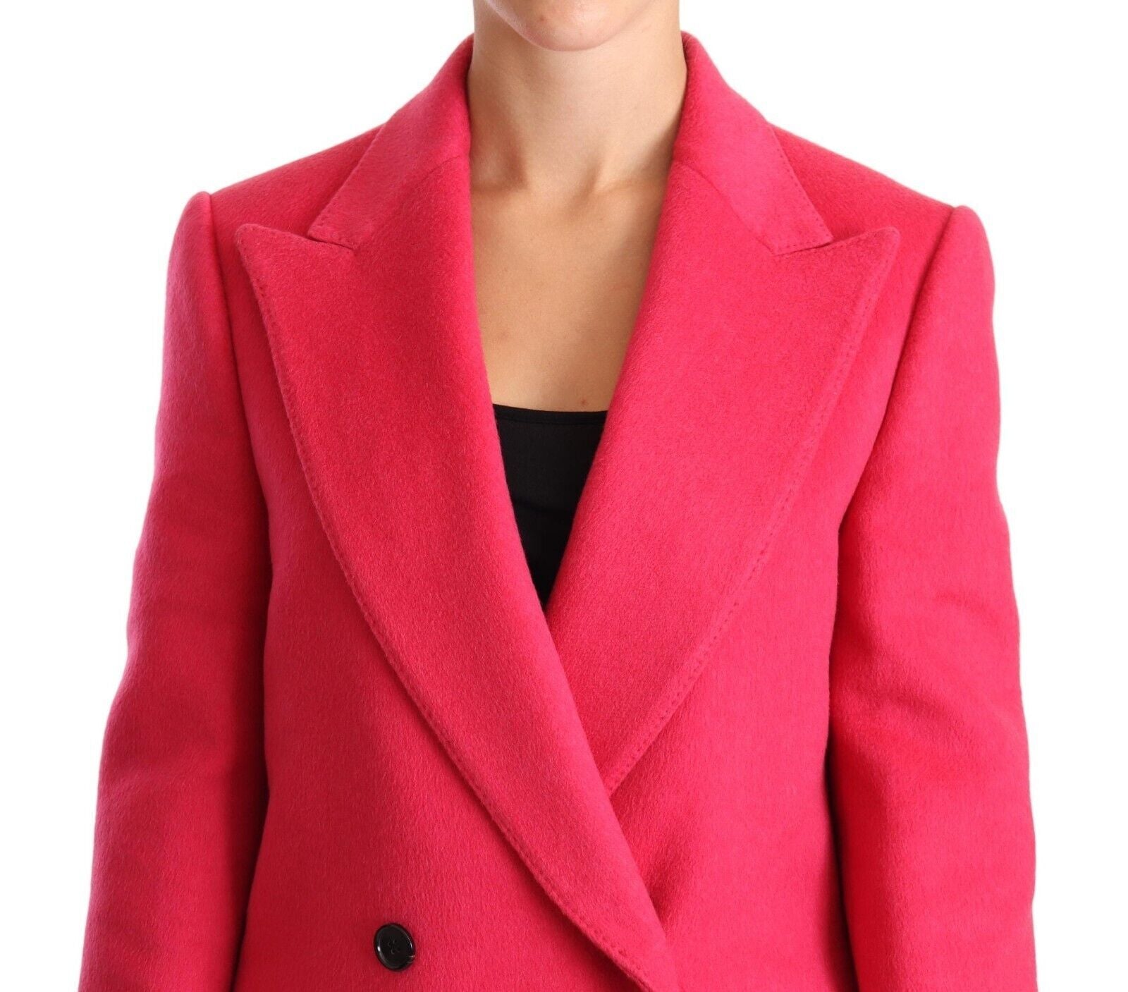 Dolce & Gabbana Pink Double Breasted Trenchcoat Jacket - Whispers Of Wisdom Clothing