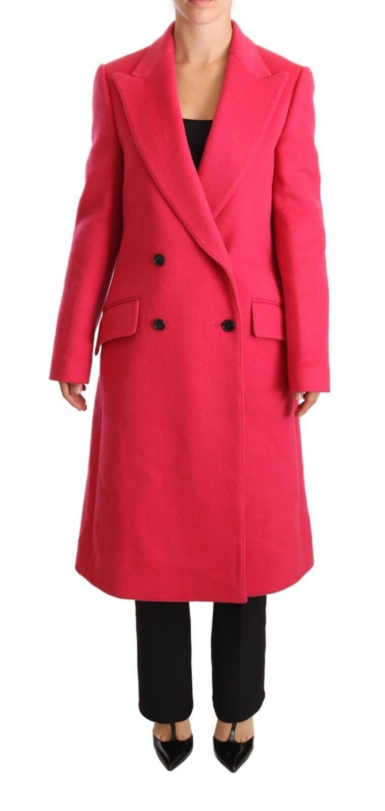 Dolce & Gabbana Pink Double Breasted Trenchcoat Jacket - Whispers Of Wisdom Clothing