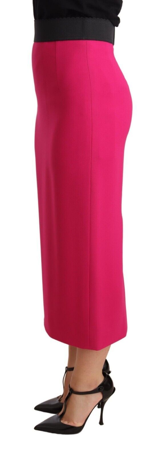 Dolce & Gabbana Pink High Waist Stretch Pencil Straight Skirt - Whispers Of Wisdom Clothing
