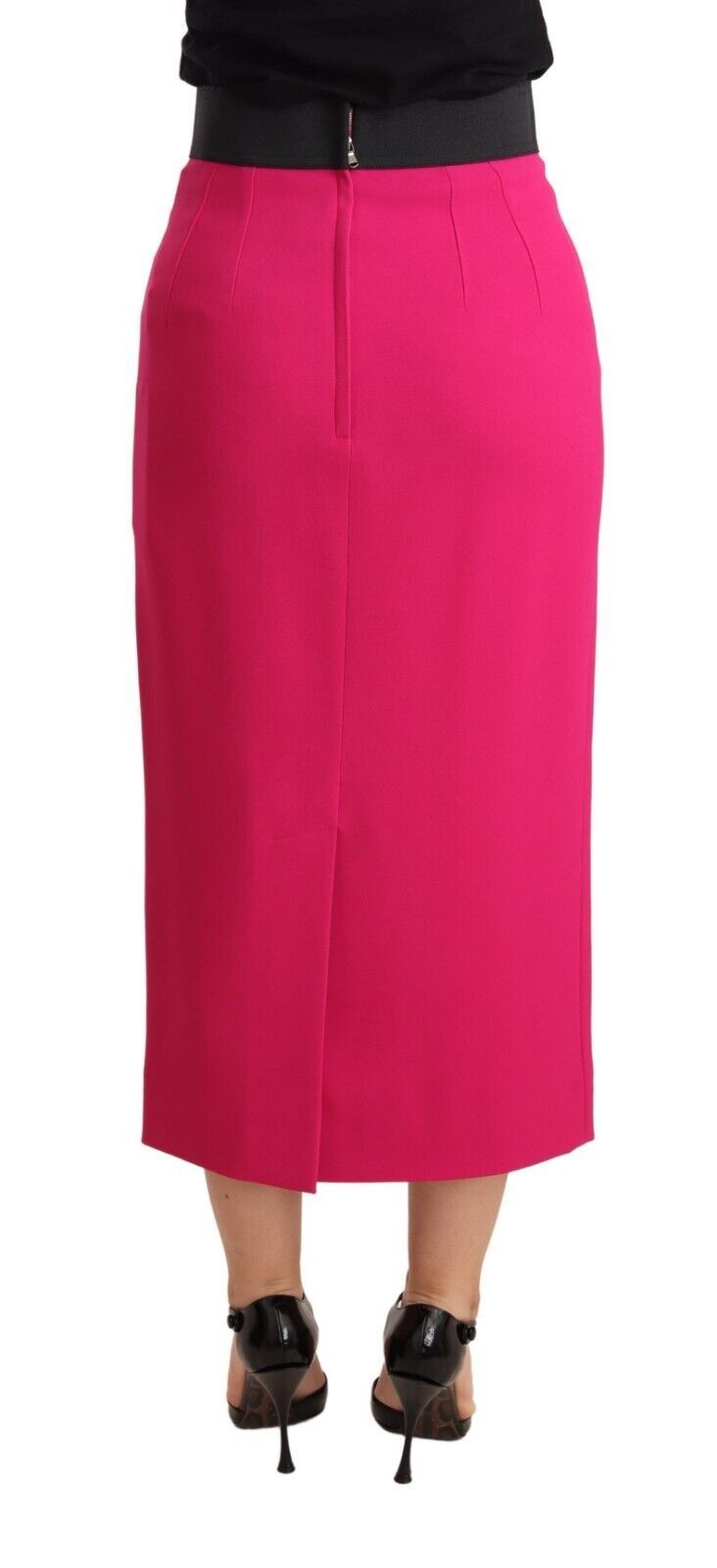Dolce & Gabbana Pink High Waist Stretch Pencil Straight Skirt - Whispers Of Wisdom Clothing