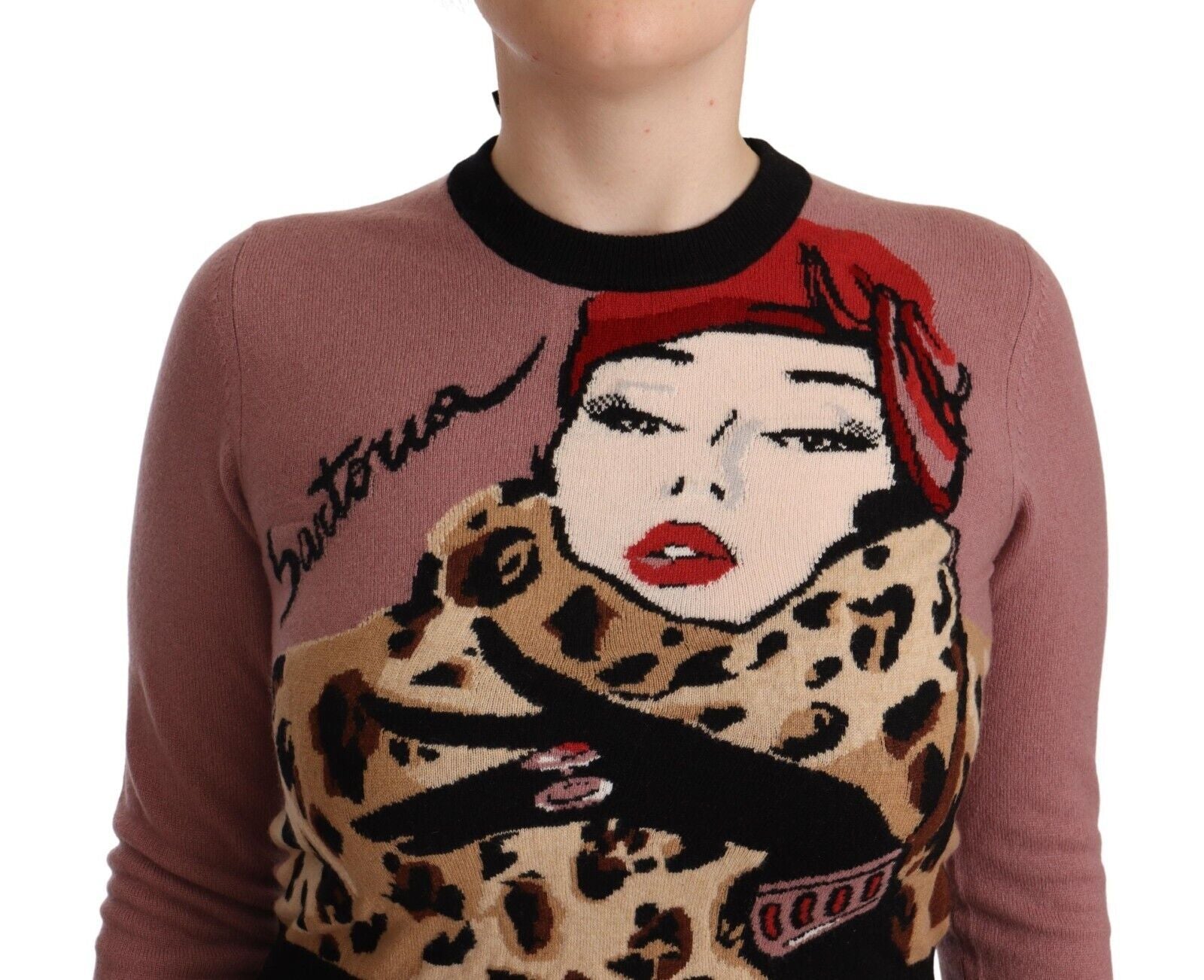 Dolce & Gabbana Pink Cashmere Crewneck Sartoria Pullover Sweater - Whispers Of Wisdom Clothing