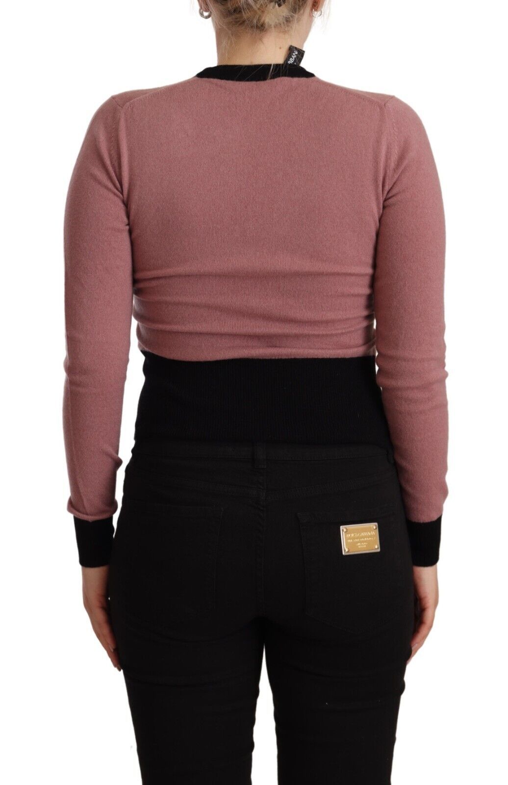 Dolce & Gabbana Pink Cashmere Crewneck Sartoria Pullover Sweater - Whispers Of Wisdom Clothing