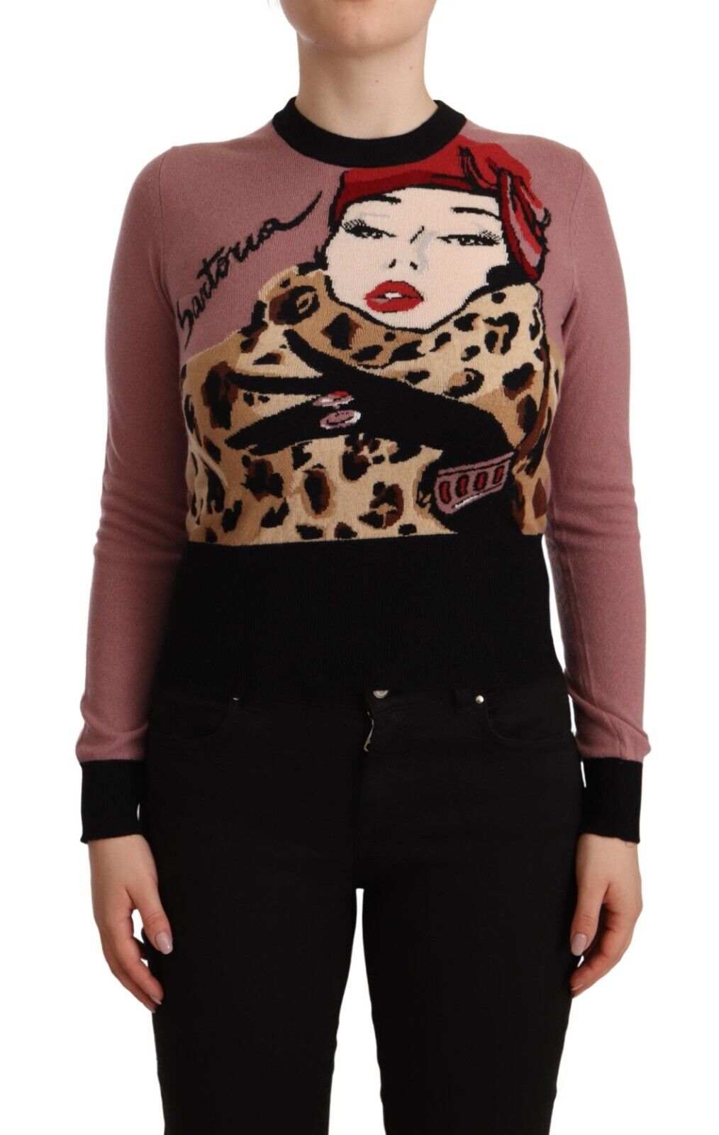 Dolce & Gabbana Pink Cashmere Crewneck Sartoria Pullover Sweater - Whispers Of Wisdom Clothing