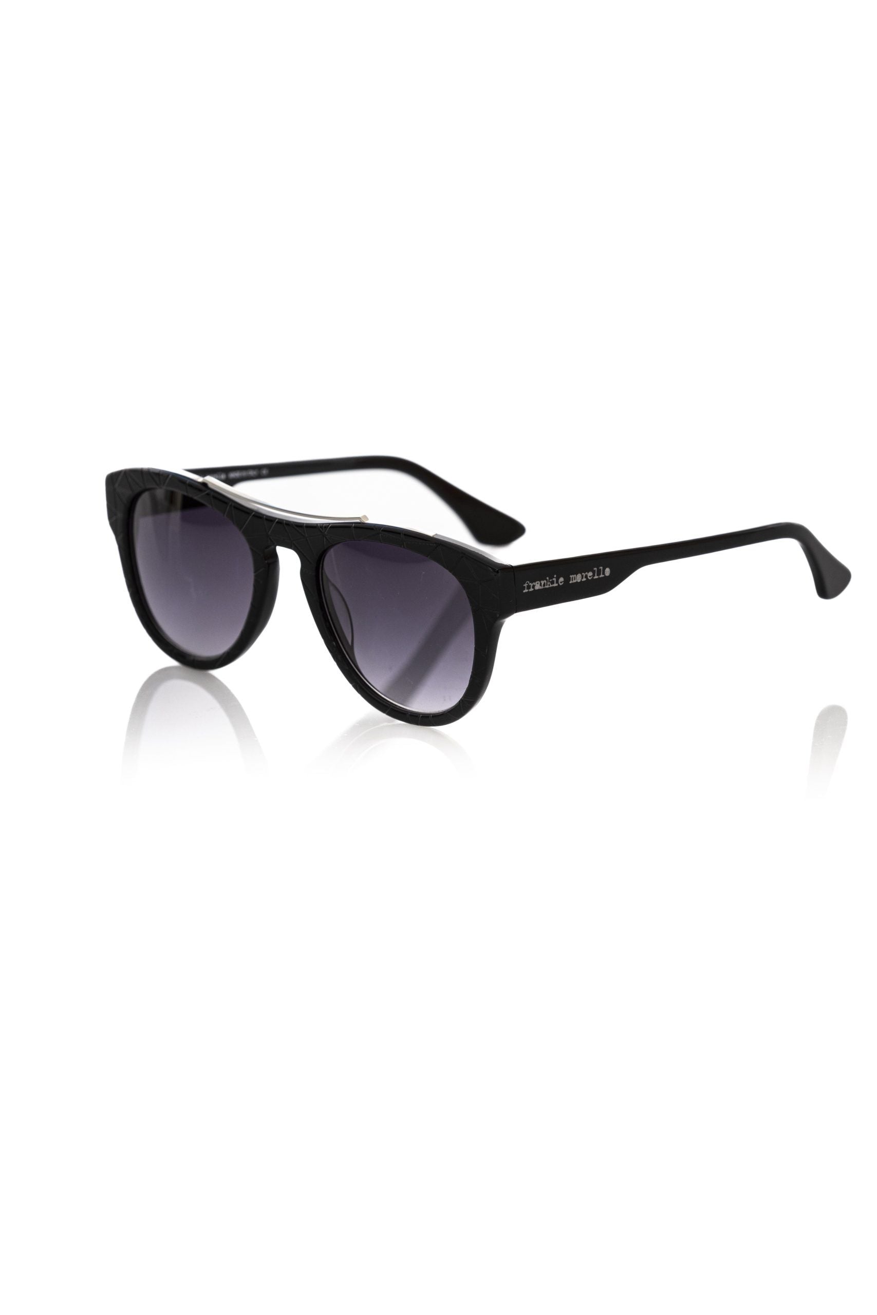 Frankie Morello Black Acetate Men's Sunglasses
