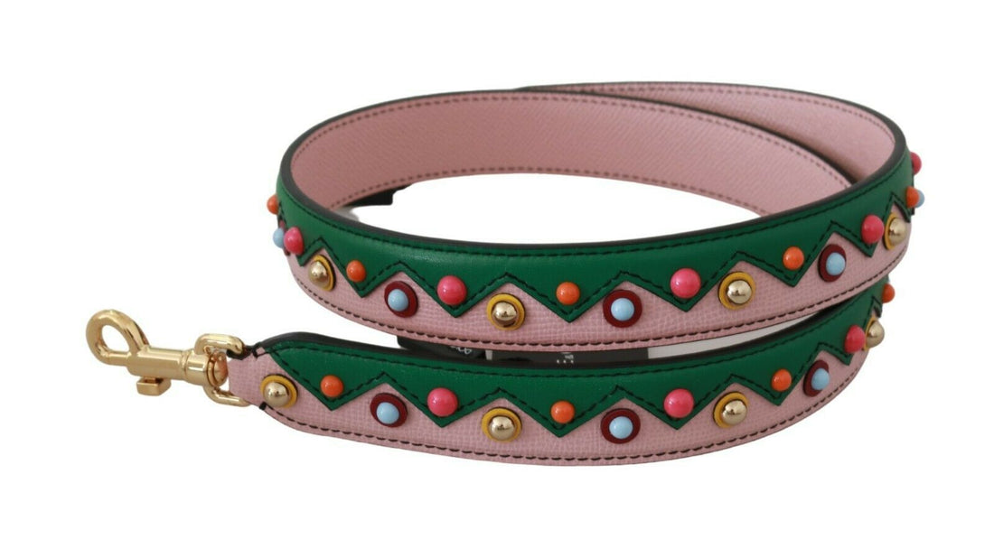 Dolce & Gabbana Shoulder Strap Leather Pink Handbag Accessory - Whispers Of Wisdom Clothing