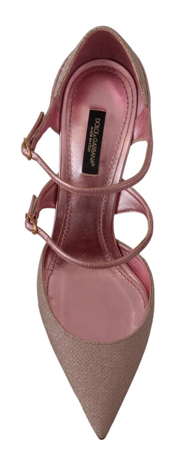 Dolce & Gabbana Pink Glittered Strappy Sandals Mary Jane Shoes - Whispers Of Wisdom Clothing