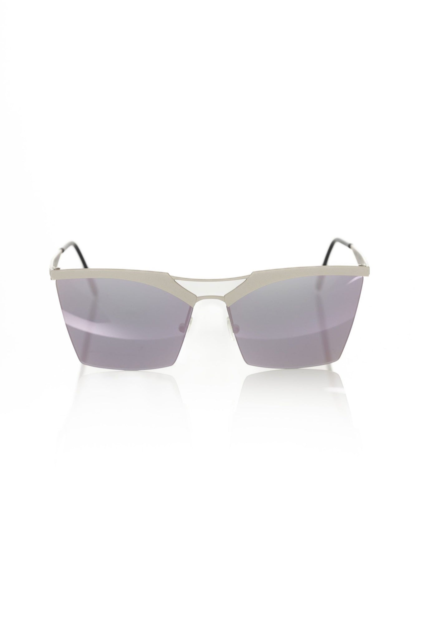 Frankie Morello Silver Metallic Women Sunglasses