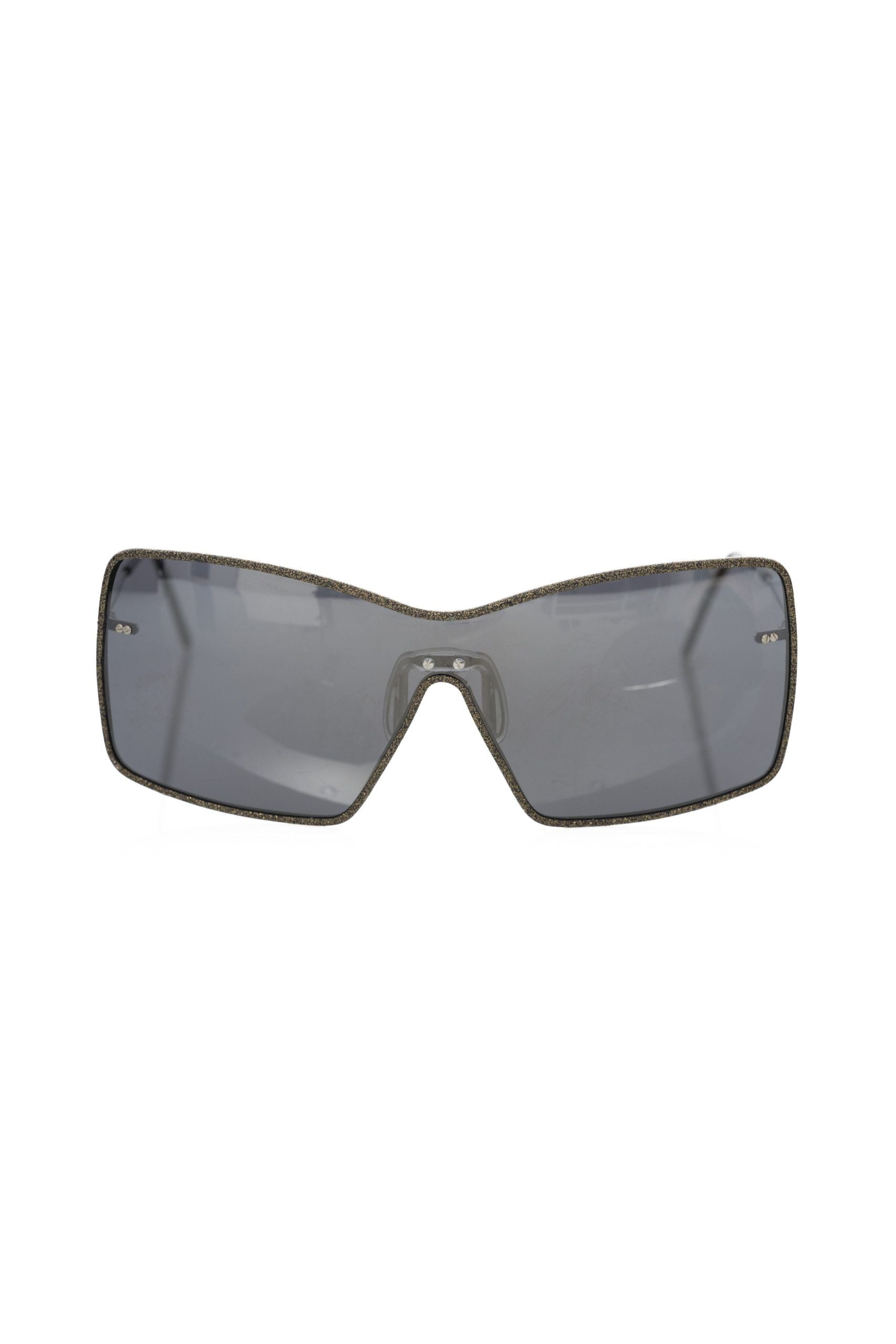 Frankie Morello Black Metallic Women's Sunglasses