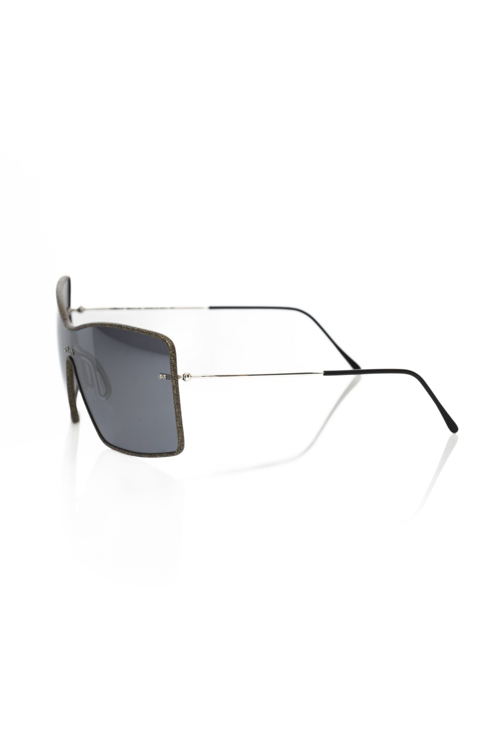 Frankie Morello Black Metallic Women's Sunglasses