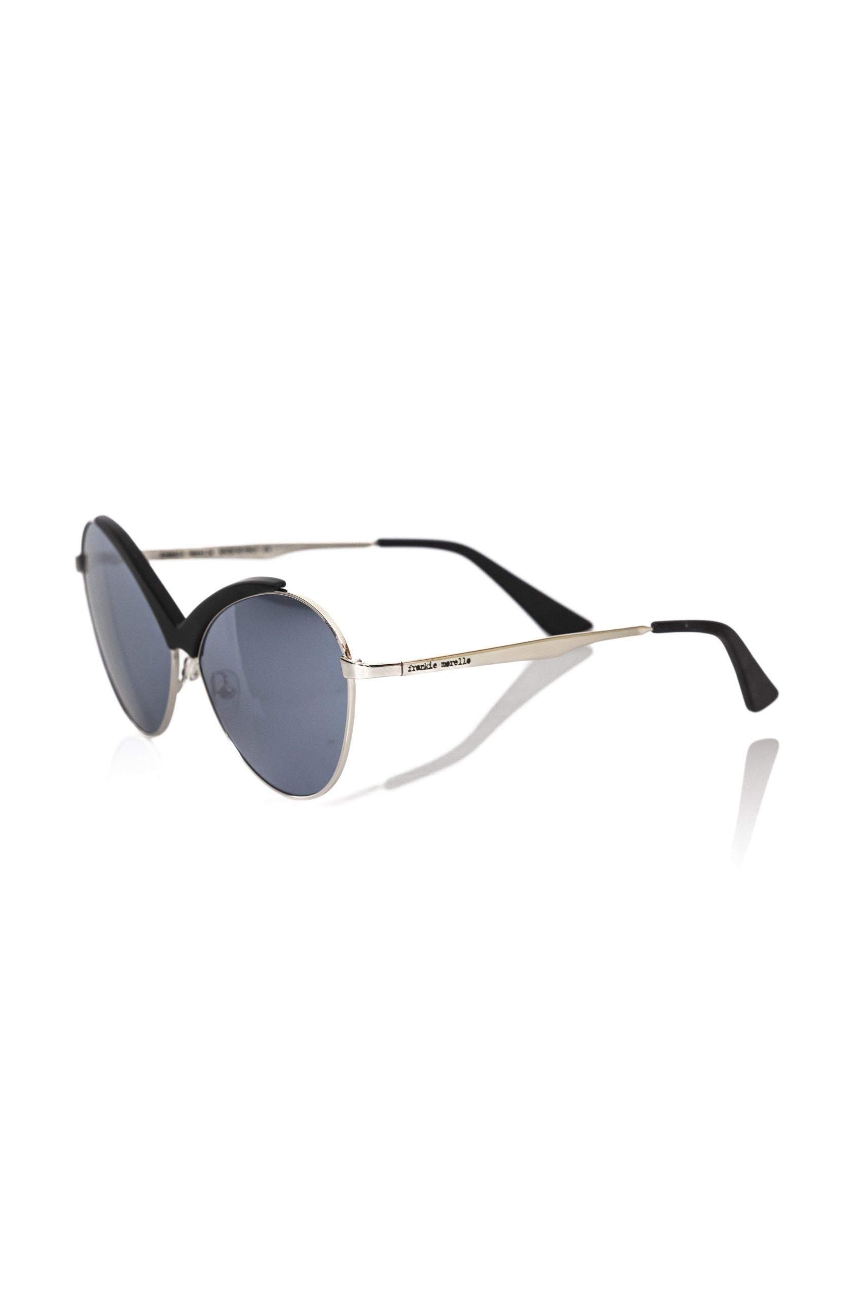 Frankie Morello Black Metallic Sunglass for Women
