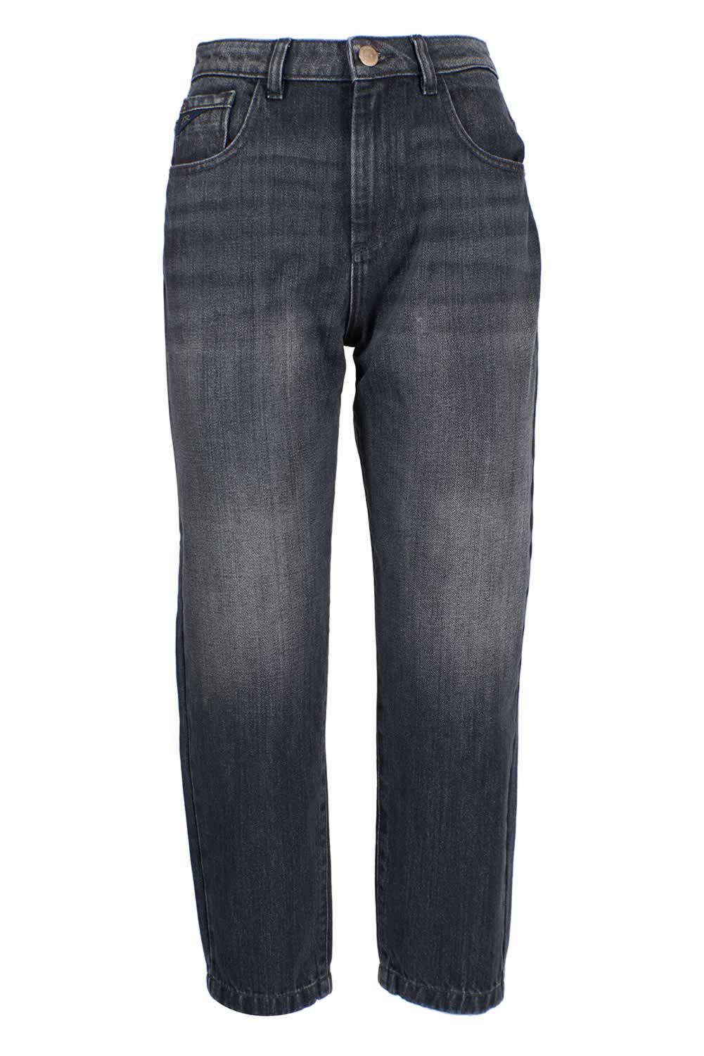 Yes Zee Black Cotton Women High-Waisted Jean
