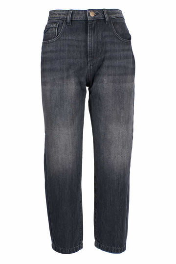 Yes Zee Black Cotton Women High-Waisted Jean