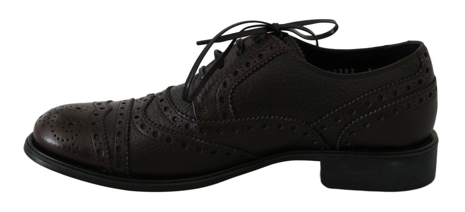 Dolce & Gabbana Brown Leather Wingtip Derby Formal Shoes - Whispers Of Wisdom Clothing
