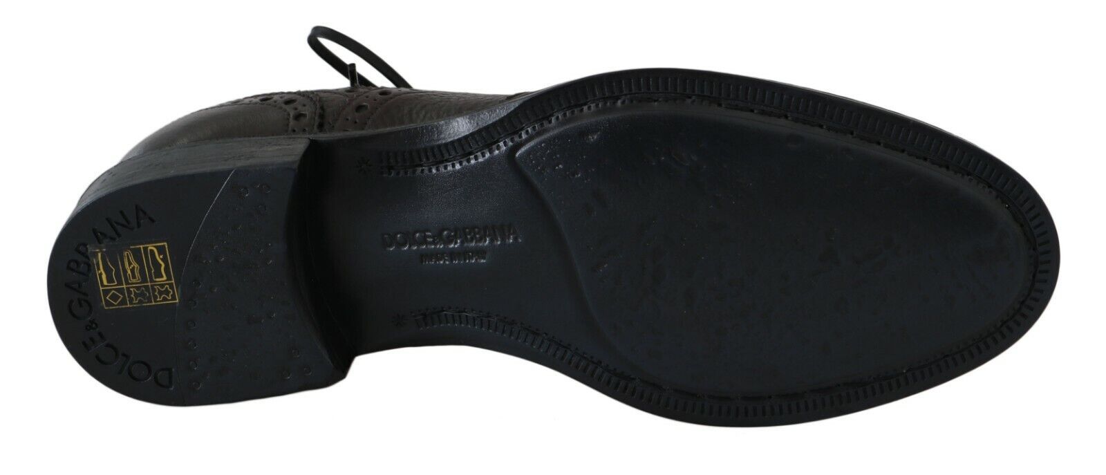 Dolce & Gabbana Brown Leather Wingtip Derby Formal Shoes - Whispers Of Wisdom Clothing