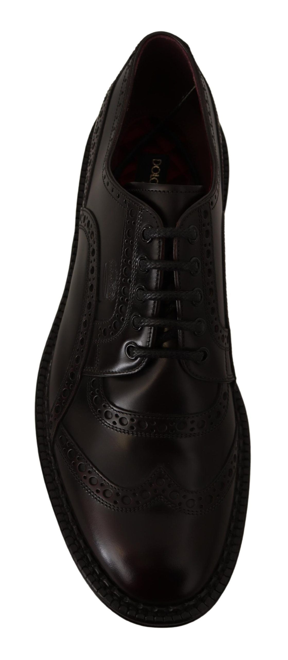 Dolce & Gabbana Purple Leather Oxford Wingtip Formal Shoes - Whispers Of Wisdom Clothing