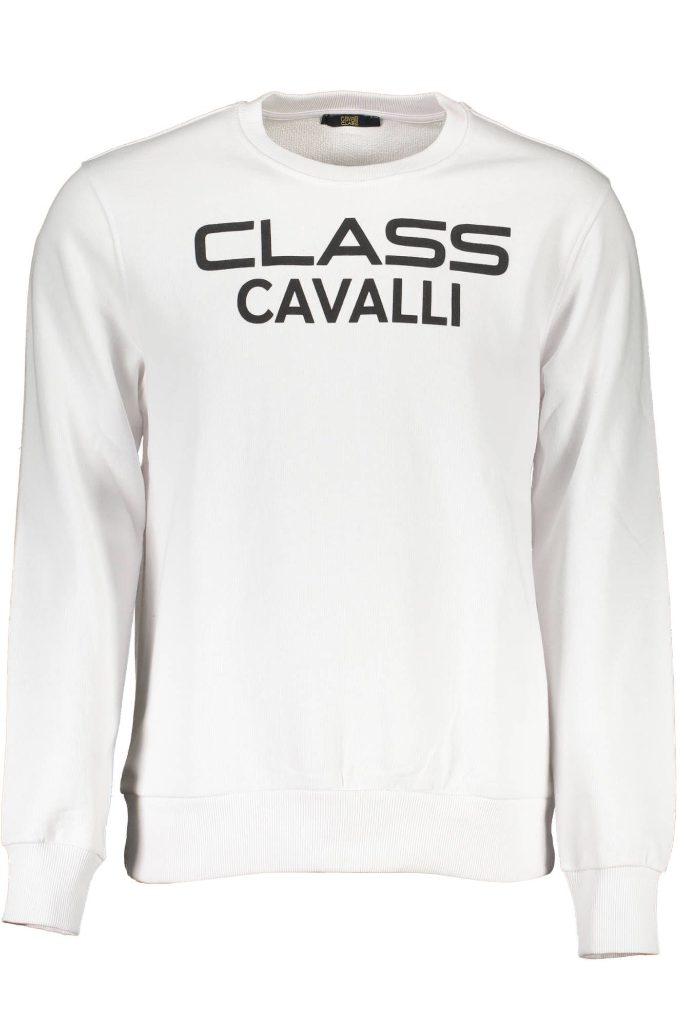 Cavalli Class White Cotton Men Sweater
