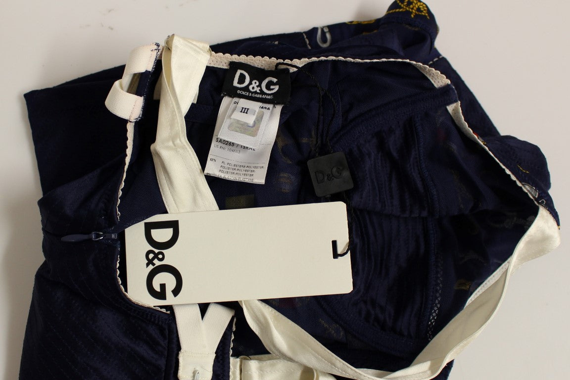 Dolce & Gabbana Blue Sailor Motive Tank Top - Whispers Of Wisdom Clothing