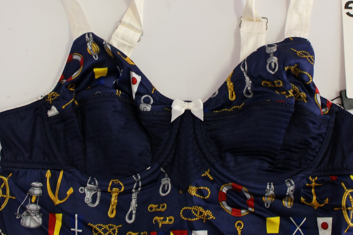 Dolce & Gabbana Blue Sailor Motive Tank Top - Whispers Of Wisdom Clothing