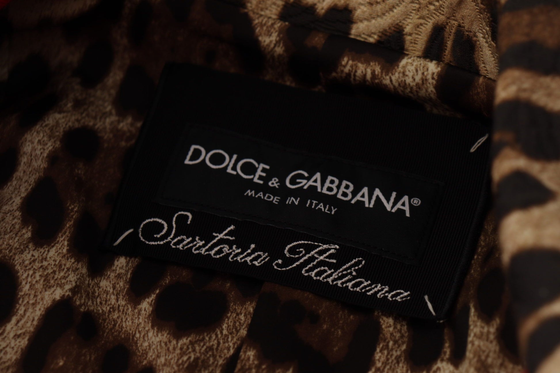 Dolce & Gabbana Red Leopard Wool Trenchcoat Jacket - Whispers Of Wisdom Clothing