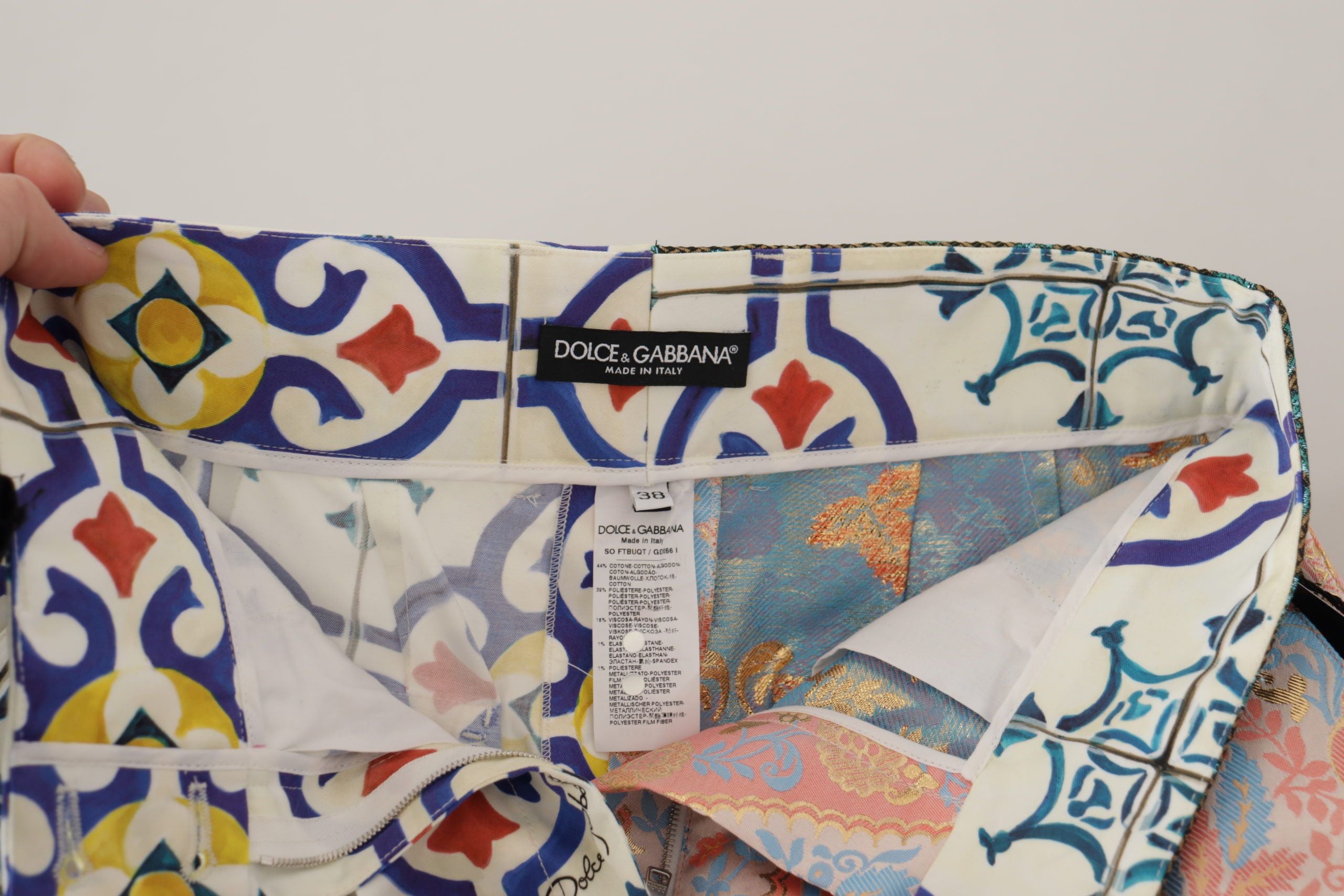 Dolce & Gabbana Multicolor High Waist Hot Pants Shorts - Whispers Of Wisdom Clothing