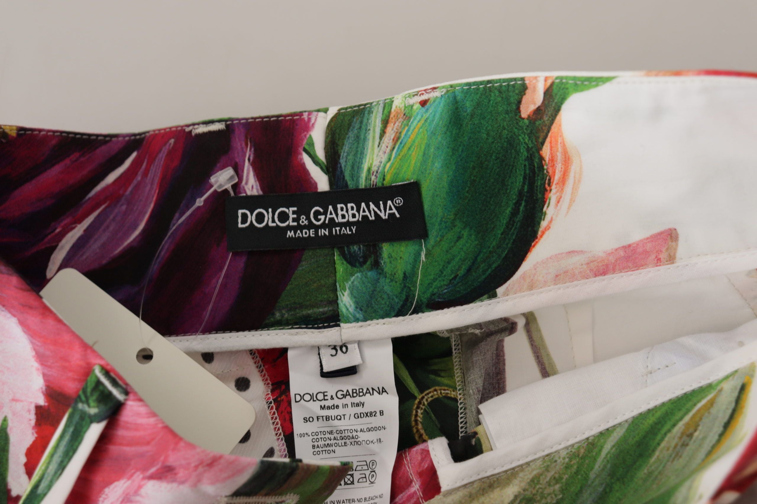 Dolce & Gabbana Multicolor High Waist Hot Pants Shorts - Whispers Of Wisdom Clothing