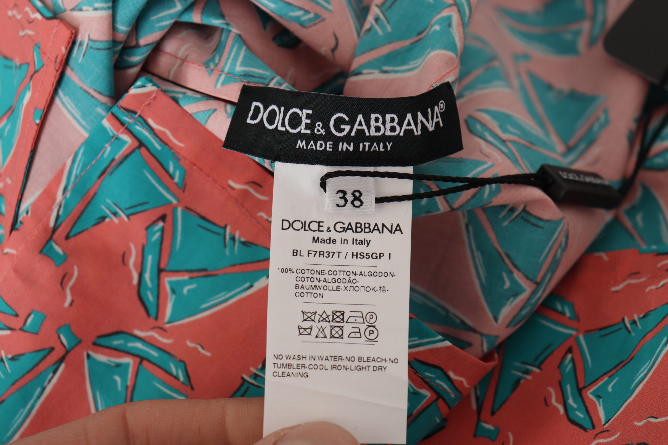 Dolce & Gabbana Pink Sail Boat Print Cotton T-shirt - Whispers Of Wisdom Clothing