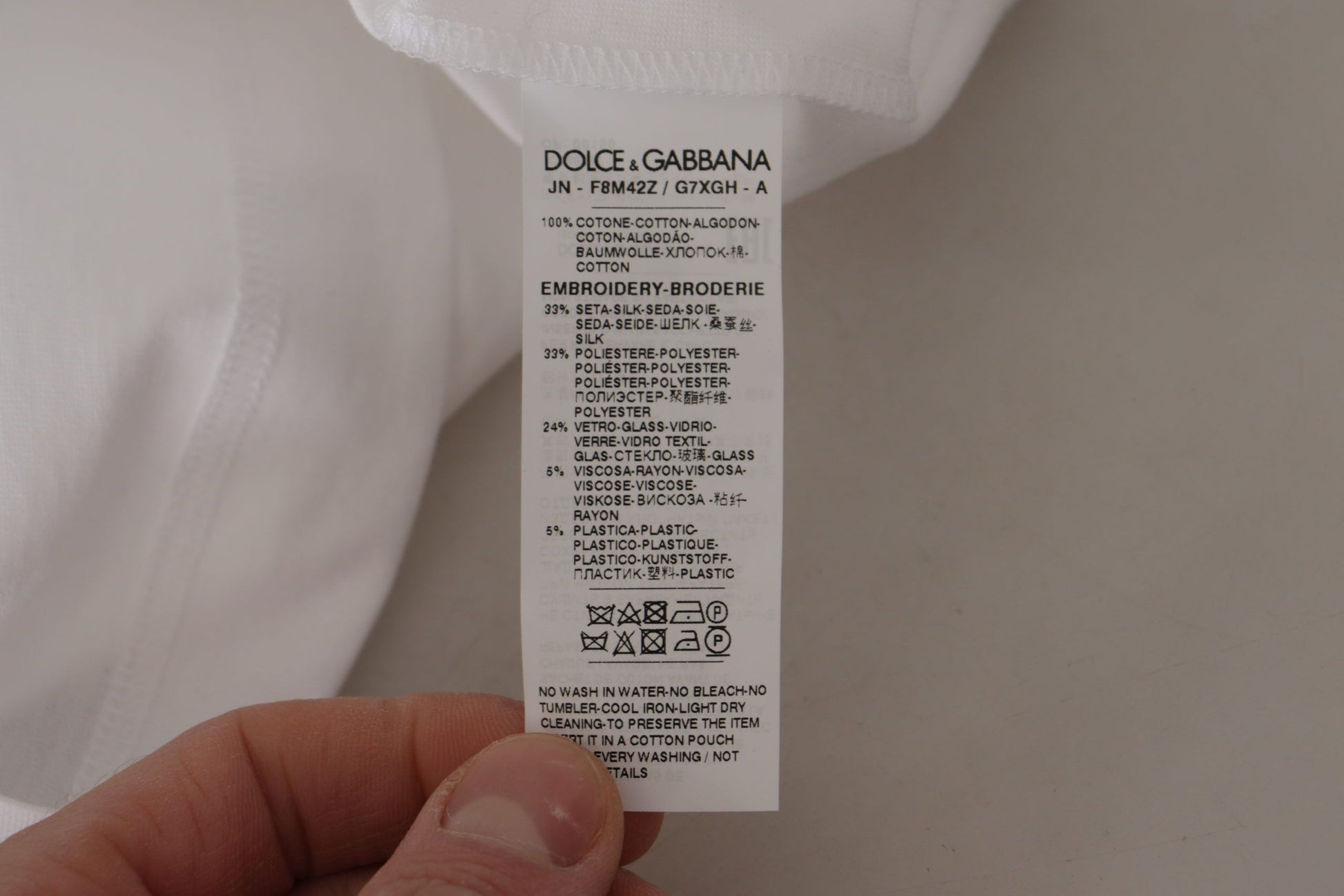 Dolce & Gabbana White DG Crown Floral Sequin T-shirt - Whispers Of Wisdom Clothing