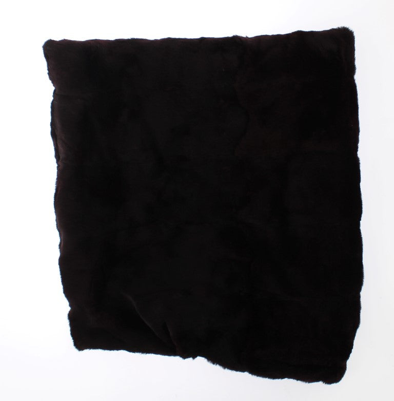 Dolce & Gabbana Purple Weasel Fur Crochet Hood Scarf Hat - Whispers Of Wisdom Clothing