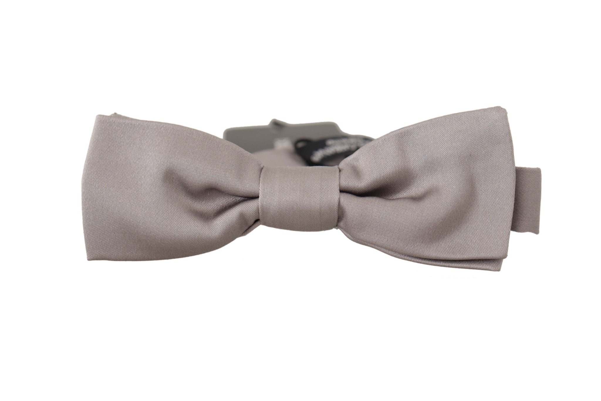 Dolce & Gabbana Silver 100% Silk Slim Adjustable Neck Papillon Tie - Whispers Of Wisdom Clothing