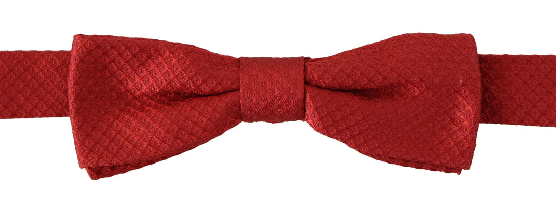 Dolce & Gabbana Red 100% Silk Adjustable Neck Papillon Tie - Whispers Of Wisdom Clothing