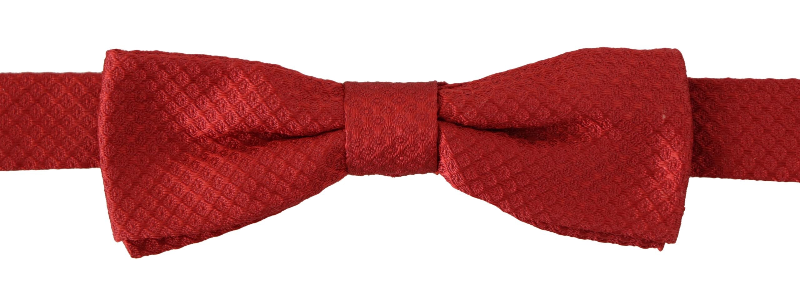 Dolce & Gabbana Red 100% Silk Adjustable Neck Papillon Tie - Whispers Of Wisdom Clothing