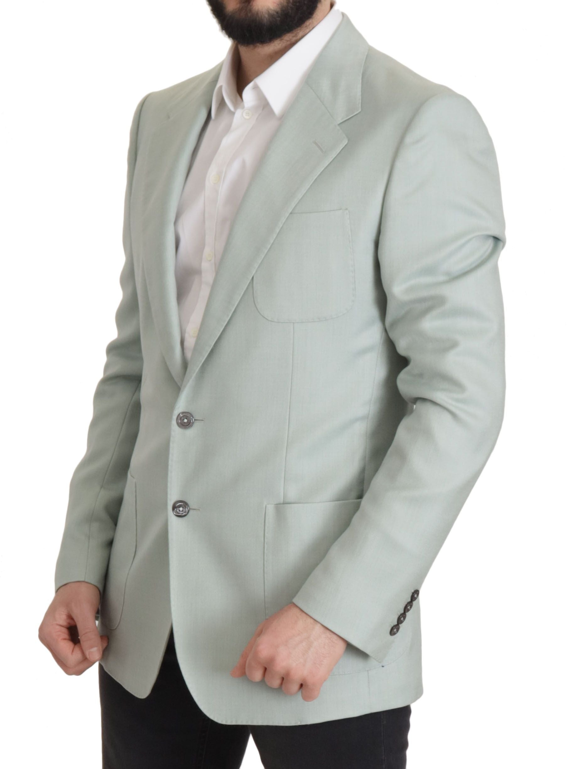 Dolce & Gabbana Green Cashmere Jacket Blazer Jacket - Whispers Of Wisdom Clothing