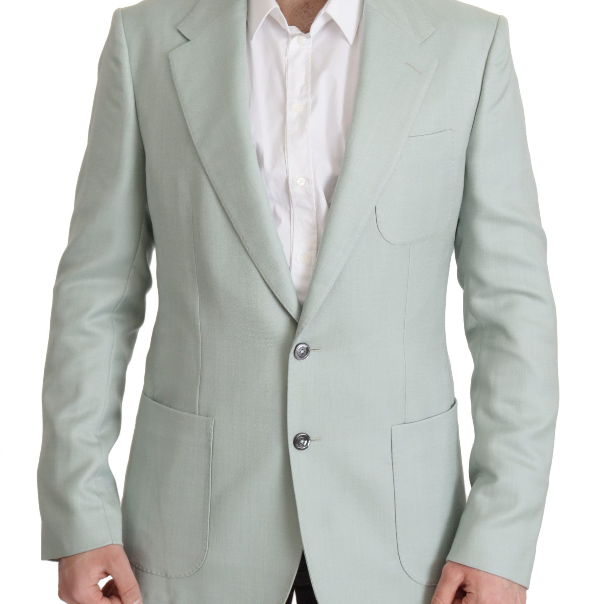 Dolce & Gabbana Green Cashmere Jacket Blazer Jacket - Whispers Of Wisdom Clothing