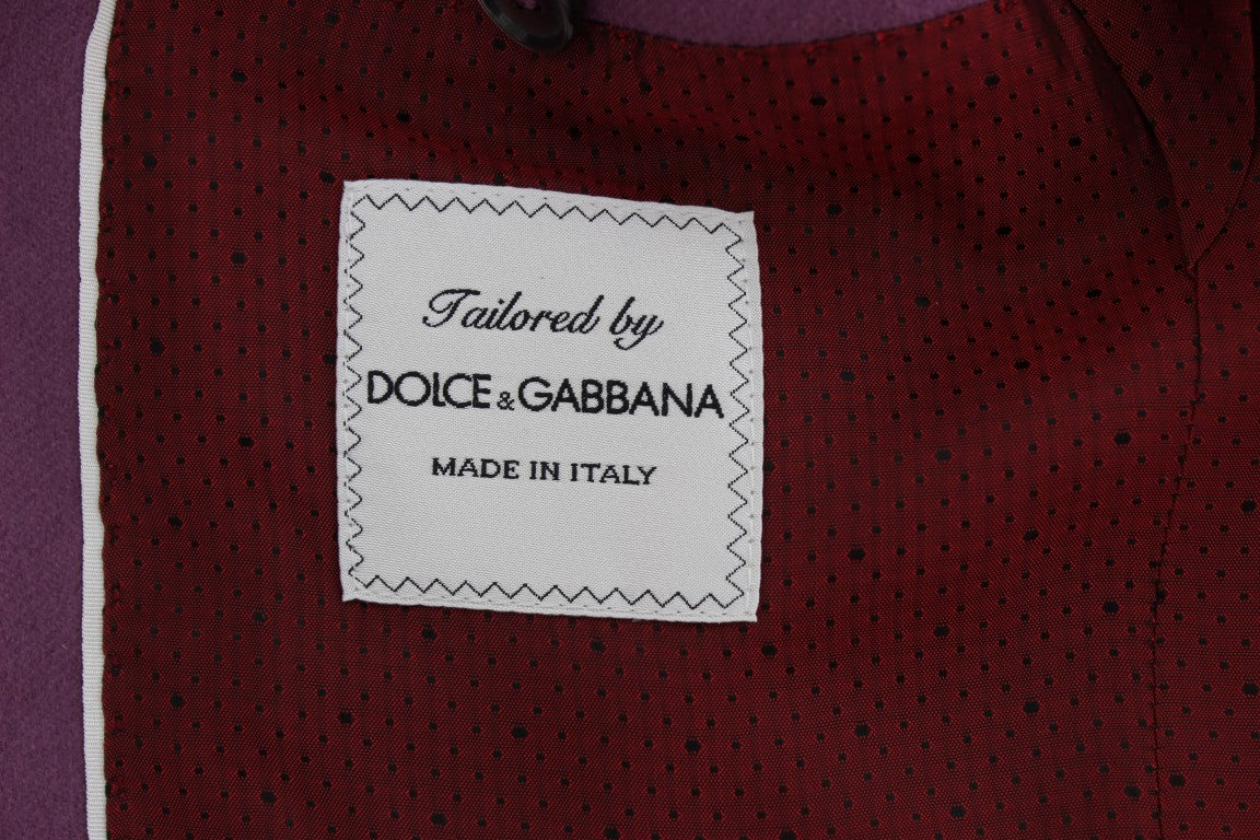 Dolce & Gabbana Purple Cashmere Slim Fit Blazer Jacket - Whispers Of Wisdom Clothing