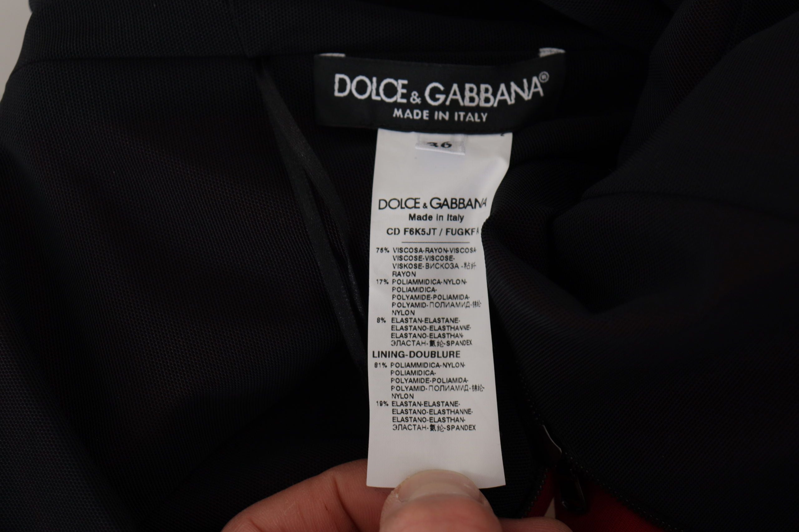 Dolce & Gabbana Red Sweetheart Neck Bodycon Midi Dress - Whispers Of Wisdom Clothing