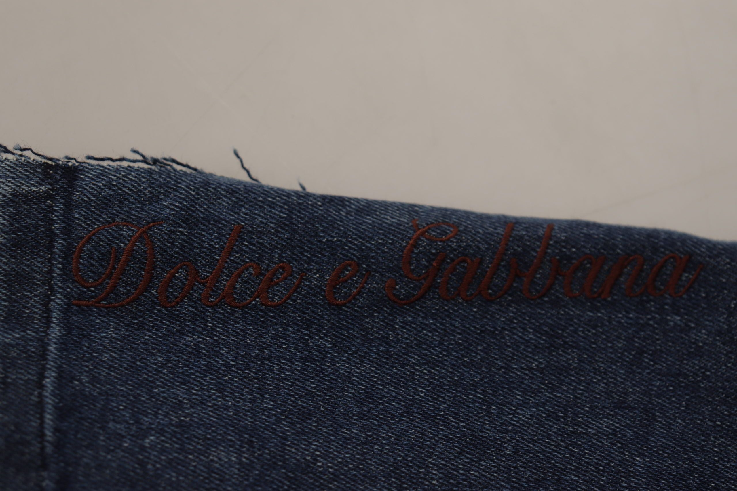 Dolce & Gabbana Multicolor Patchwork DG Fashion Wide Leg Denim Pant - Whispers Of Wisdom Clothing
