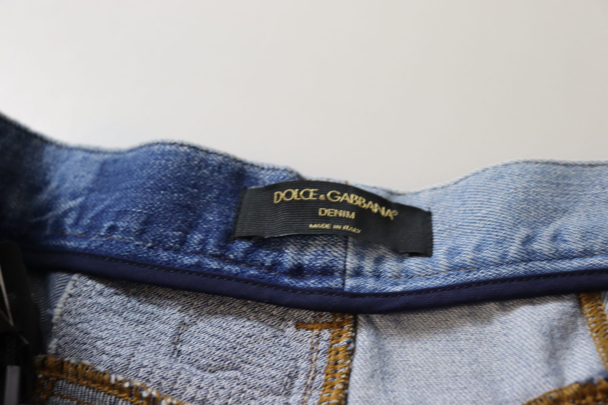Dolce & Gabbana Multicolor Patchwork High Waist Denim Jeans - Whispers Of Wisdom Clothing