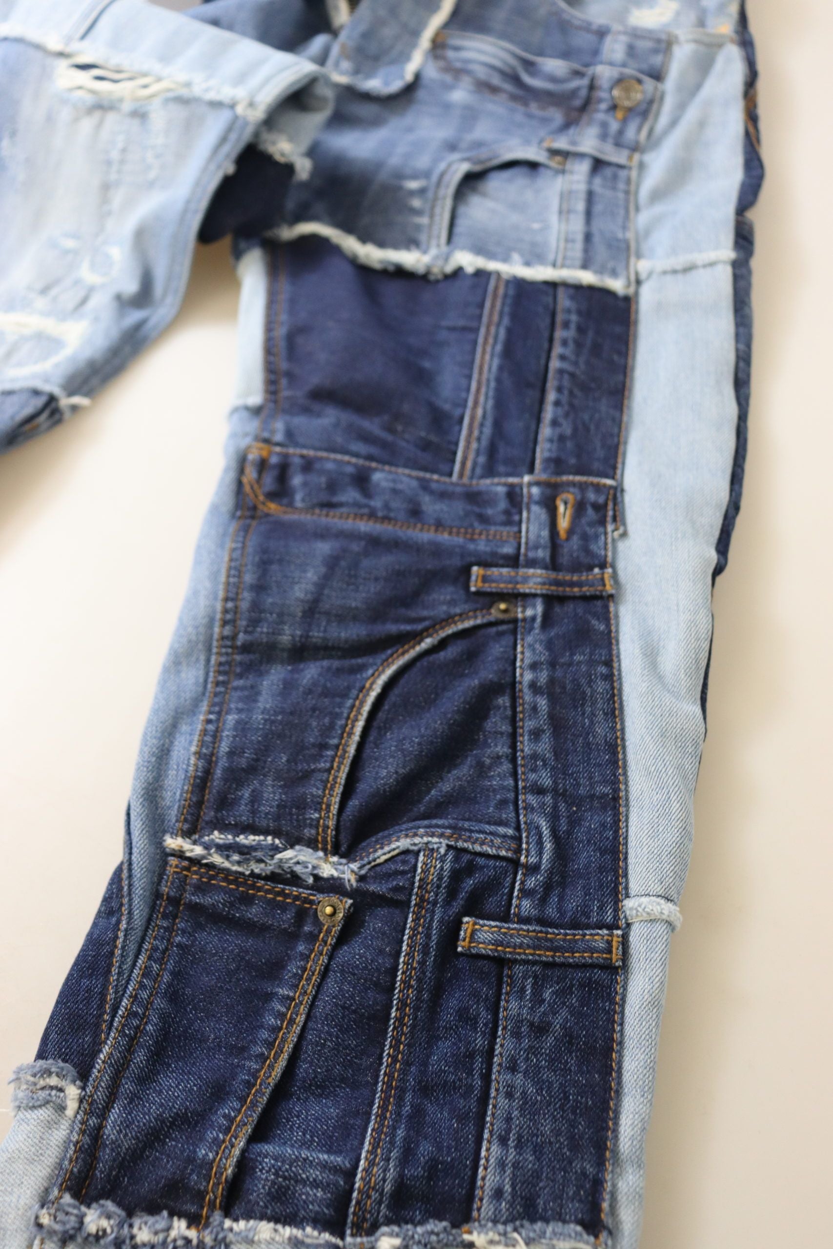 Dolce & Gabbana Multicolor Patchwork High Waist Denim Jeans - Whispers Of Wisdom Clothing