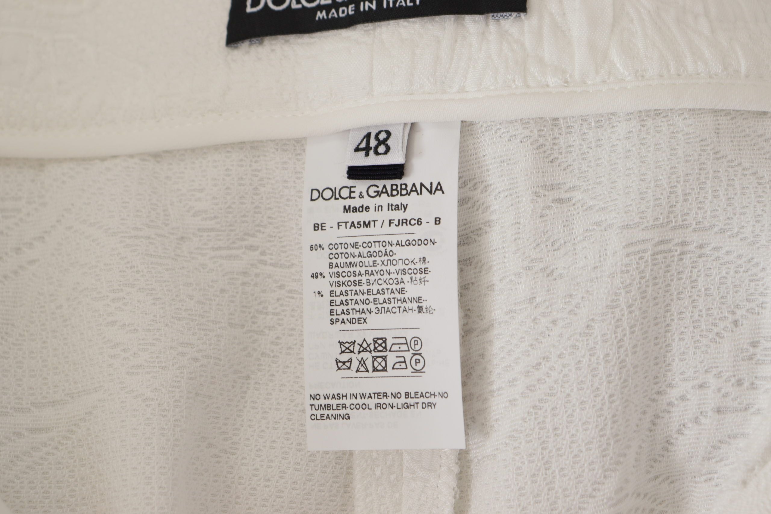 Dolce & Gabbana White High Waist Culotte Cotton Shorts - Whispers Of Wisdom Clothing