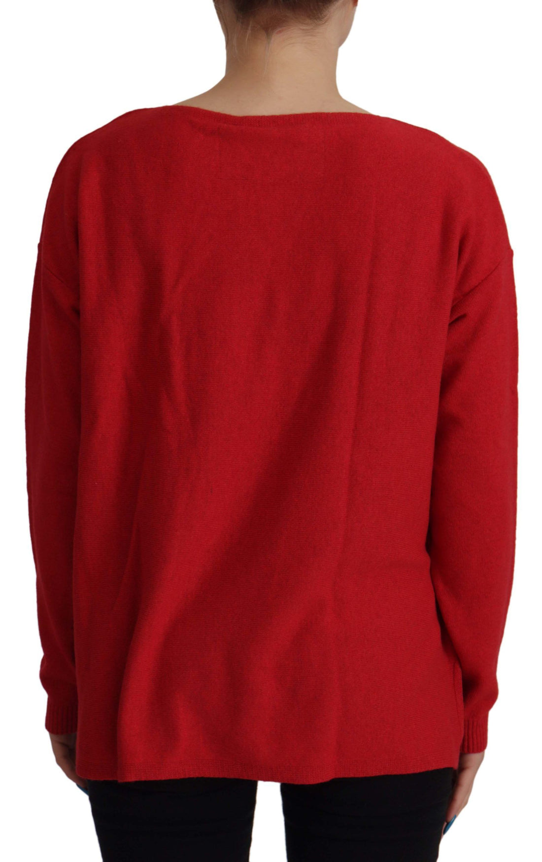Dolce & Gabbana Red Wool Knit Round Neck Pullover Sweater - Whispers Of Wisdom Clothing